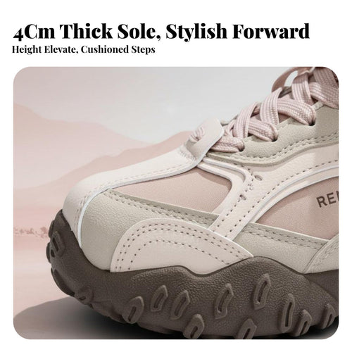 Women's Hiking Sneakers, Autumn Collection, Chunky Sole, Unisex Dad Shoes, Adaptable Casual