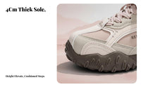 Women's Hiking Sneakers, Autumn Collection, Chunky Sole, Unisex Dad Shoes, Adaptable Casual