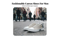Men's Low-Top Canvas Shoes, Fall 2025, Thick Sole, Breathable, Casual, Versatile Work Sneakers