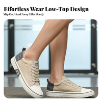 Men's Low-Top Canvas Shoes, Fall 2025, Thick Sole, Breathable, Casual, Versatile Work Sneakers
