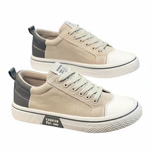 Men's Low-Top Canvas Shoes, Fall 2025, Thick Sole, Breathable, Casual, Versatile Work Sneakers