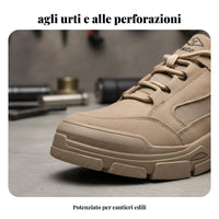 Men's Shoes, Steel Toe, Anti-Smash, Anti-Puncture, Lightweight, Construction