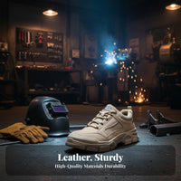 Men's Shoes, Steel Toe, Anti-Smash, Anti-Puncture, Lightweight, Construction