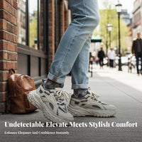Men's Dad Shoes, Thick Sole Height Boost, Soft Sole, Retro Seasonal Style