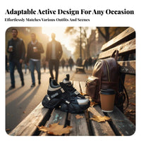 Genuine Leather Dad Sneakers, Women's Chunky Sole, Height Boost, Autumn Winter Casual Shoes