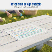 Temporary Skin Decal Sticker, Easter Shiny Oval, Party, DIY, Random Design
