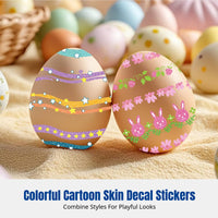 Temporary Skin Decal Sticker, Easter Shiny Oval, Party, DIY, Random Design