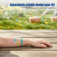 Temporary Skin Decal Sticker, Easter Shiny Oval, Party, DIY, Random Design
