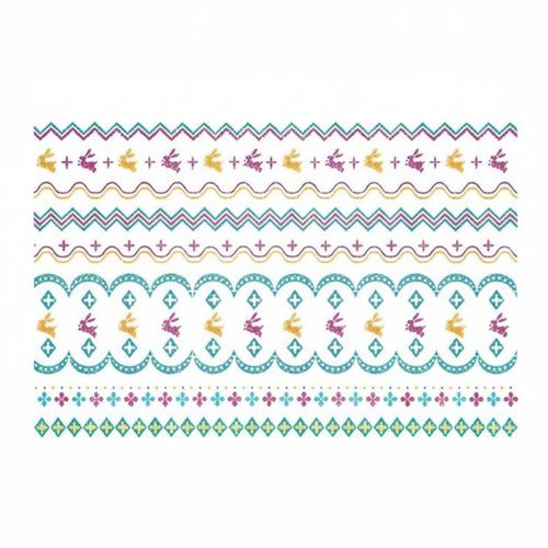 Temporary Skin Decal Sticker, Easter Shiny Oval, Party, DIY, Random Design