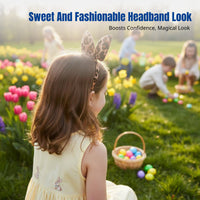 Kids Cartoon Bunny Ear Headband, Easter Ribbon Hair Clip, Sweet Design, Random Pattern