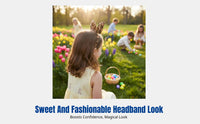 Kids Cartoon Bunny Ear Headband, Easter Ribbon Hair Clip, Sweet Design, Random Pattern