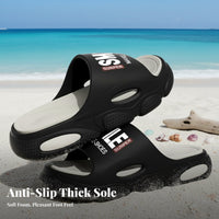 Men's Thick Sole Sandals, Foam, Summer, Anti-Slip, Outdoor Beach