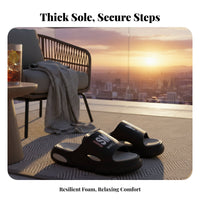 Men's Thick Sole Sandals, Foam, Summer, Anti-Slip, Outdoor Beach