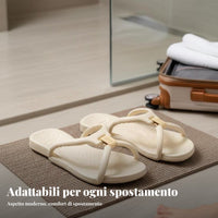 Foldable Travel Sandals, Portable Foam Soft Sole, Non-Slip Beach
