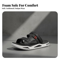 Men's Outdoor Sandals, Soft Sole, Anti-Slip, Roomy Fit