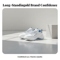 Men's Leather Sports Shoes, Thick Sole, Breathable, Stylish Dad Shoes, All-Season