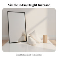 Height Boost Athletic Shoes, 7cm Lift, Microfiber Leather, Unisex Board Shoes, 2024, Thick Sole, Lightweight