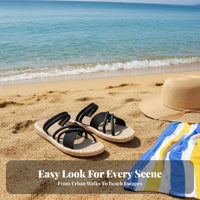 Cross Strap Sandals, Women's Roman Beach Shoes, Summer, Dress Match