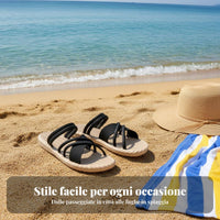Cross Strap Sandals, Women's Roman Beach Shoes, Summer, Dress Match