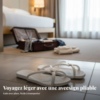 Faltbare Schaum-Schuhe, tragbar, rutschfeste Softsohle, Sommer-Strandsandalen