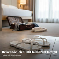 Faltbare Schaum-Schuhe, tragbar, rutschfeste Softsohle, Sommer-Strandsandalen