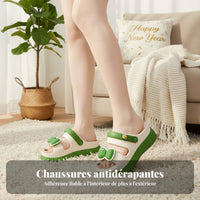 Summer Platform House Shoes, Women, Bowknot, Non-Slip, Relaxed, Indoor Outdoor