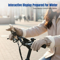 Windproof Thermal Gloves for Women, Screen-Compatible, Skiing Cycling Winter