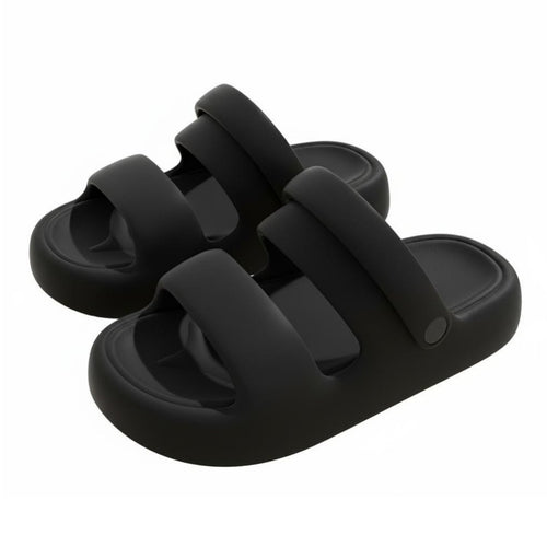 Two-Way Slip-On Sandals, Breathable Foam Sole, Unisex Summer Beach Travel, Anti-Slip Thick Sole