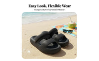 Two-Way Slip-On Sandals, Breathable Foam Sole, Unisex Summer Beach Travel, Anti-Slip Thick Sole