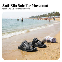 Breathable Thick Sole Sandals, Men's Summer Non-Slip Beach Shoes, Outdoor Relaxed Versatile