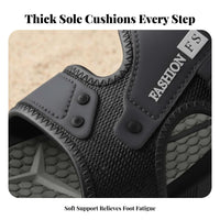 Breathable Thick Sole Sandals, Men's Summer Non-Slip Beach Shoes, Outdoor Relaxed Versatile