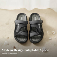 Breathable Thick Sole Sandals, Men's Summer Non-Slip Beach Shoes, Outdoor Relaxed Versatile