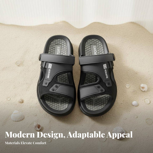 Breathable Thick Sole Sandals, Men's Summer Non-Slip Beach Shoes, Outdoor Relaxed Versatile