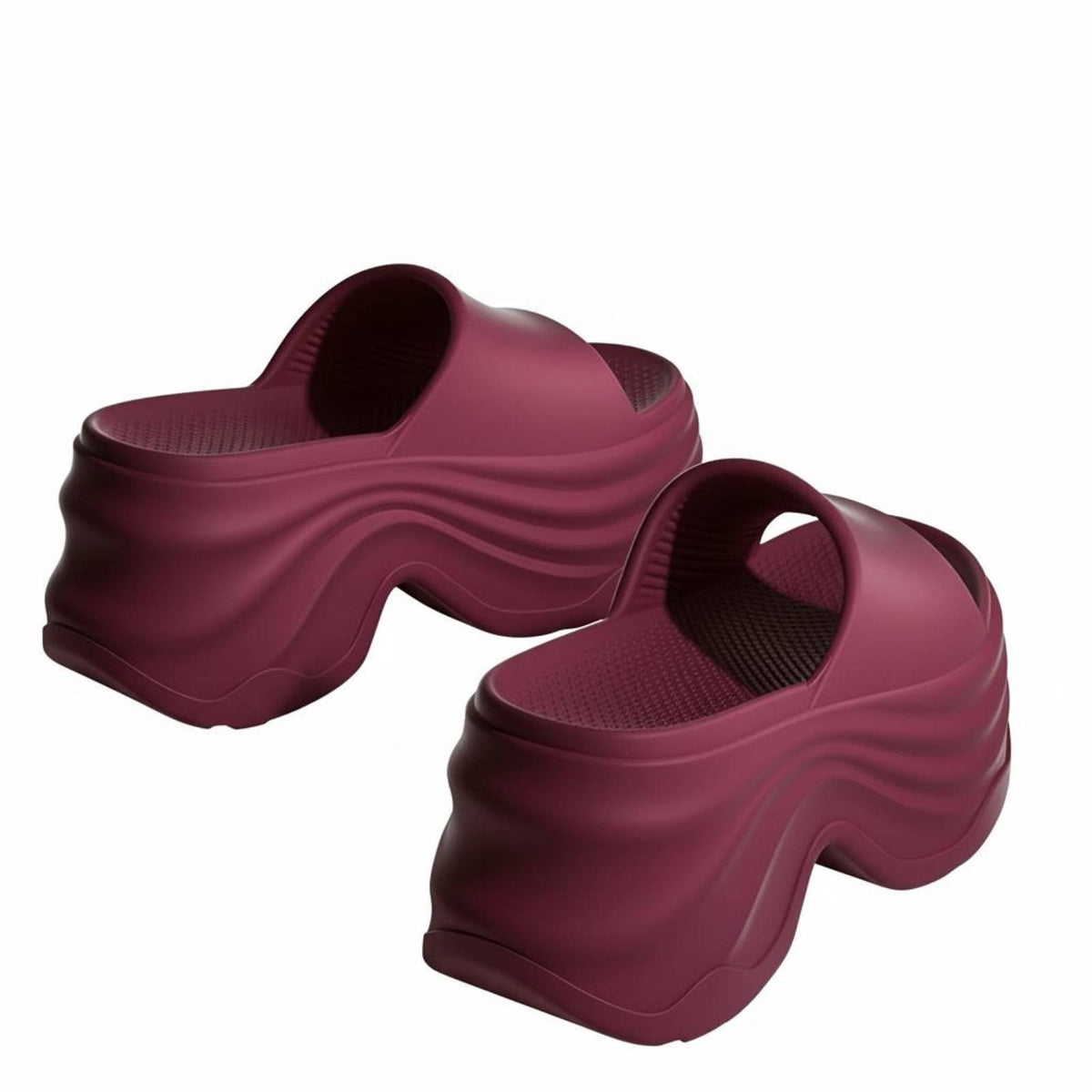 Women's Platform Slides, Height Boost, Summer, Stylish, Beach