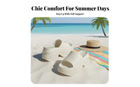 Women's Platform Slides, Height Boost, Summer, Stylish, Beach