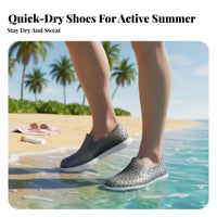 Men's Beach Clog Sandals, Breathable, Thick Sole, Anti-Slip, Closed Foot