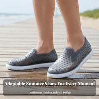 Men's Beach Clog Sandals, Breathable, Thick Sole, Anti-Slip, Closed Foot