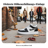 Men's Height Boost Shoes, Discreet 10cm Elevation, Autumn Winter, Couple Style