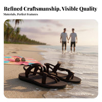 Summer Men's Sandals, Flip Flops, Anti-Slip Beach Slides, Versatile, Breathable, Relaxed, Korean Style