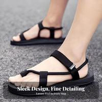Summer Men's Sandals, Flip Flops, Anti-Slip Beach Slides, Versatile, Breathable, Relaxed, Korean Style