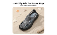 Men's Leather Sandals, Soft Sole, Breathable, Anti-Slip, Relaxed Summer Beach Shoes