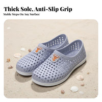 Men's Thick Sole Sandals, Summer Breathable Work Shoes, Slip-On Beach