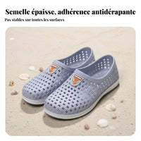 Men's Thick Sole Sandals, Summer Breathable Work Shoes, Slip-On Beach