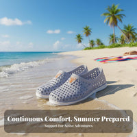 Men's Thick Sole Sandals, Summer Breathable Work Shoes, Slip-On Beach