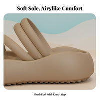 Women's Summer Beach Slide Sandals, Thick Sole, Soft, Non-Slip, Relaxed Outdoor