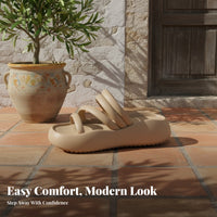 Women's Summer Beach Slide Sandals, Thick Sole, Soft, Non-Slip, Relaxed Outdoor