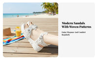 Women's Mesh Elevated Sandals, Summer Outdoor, Sport Beach Shoes, Stylish Buckle Strap, Youthful Look