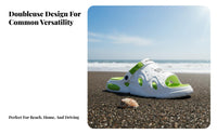 Thick sole sandals for men, 2025 summer breathable anti-slip versatile driving beach house shoes