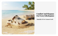 Thick sole sandals for men, 2025 summer breathable anti-slip versatile driving beach house shoes