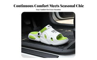 Thick sole sandals for men, 2025 summer breathable anti-slip versatile driving beach house shoes